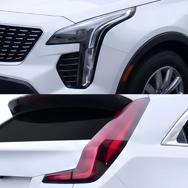 Fits Cadillac XT4 2019-2023 Full Headlight Taillight Precut Smoked PPF Tint Kit Film Overlay  - Bogar Tech Designs