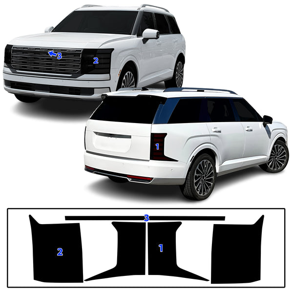 Fits Hyundai Palisade 2026-2027 Full Headlight Taillight Precut Smoked PPF Tint Kit Film Overlay