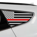 Fits Hyundai Santa Fe Sport 2013-2018 Quarter Window American Flag Vinyl Decal Stickers - Bogar Tech Designs