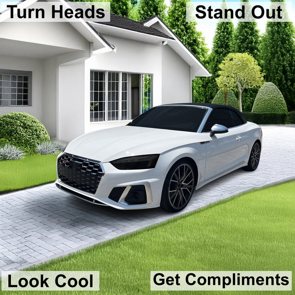 Fits Audi S5 2020-2024 Full Headlight Taillight Precut Smoked PPF Tint Kit Film Overlay  - Bogar Tech Designs