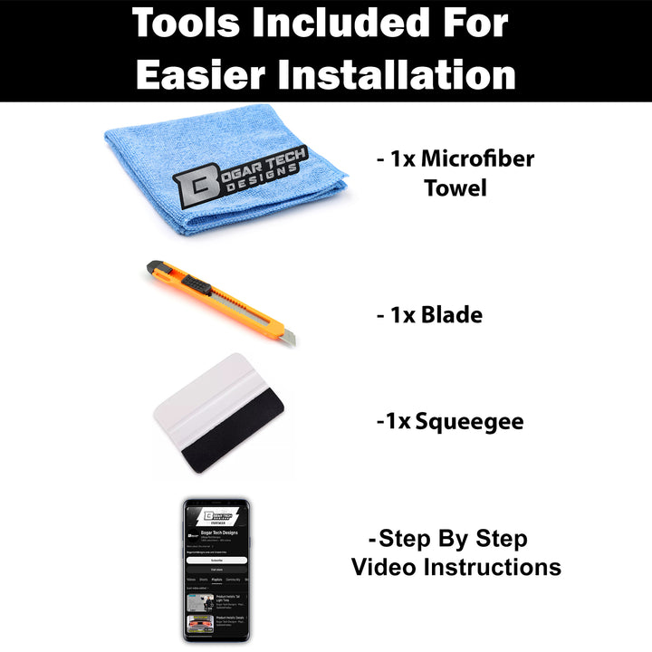 Headlight Taillight Precut Smoked PPF Tint Kit Film Overlay Fits Kia K5 2021 - 2024 - Bogar Tech Designs