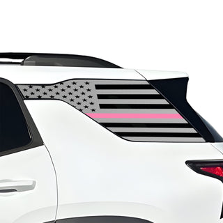 Fits Chevrolet Equinox 2025-2027 Quarter Window American Flag Vinyl Decal Stickers - Bogar Tech Designs