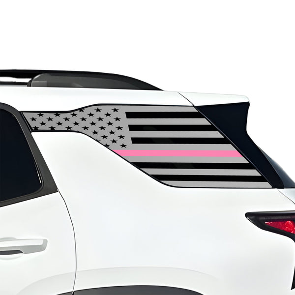 Fits Chevrolet Equinox 2025-2027 Quarter Window American Flag Vinyl Decal Stickers - Bogar Tech Designs