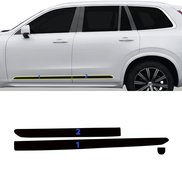 Fits Volvo XC90 2020-2025 Vinyl Chrome Delete Grille Blackout Decal Stickers Overlay Film - Bogar Tech Designs