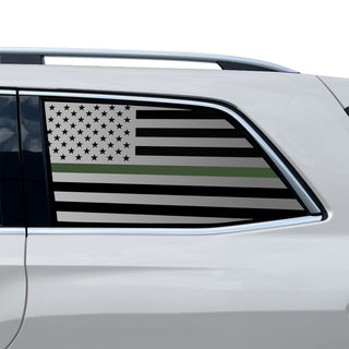 Fits Mercedes-Benz GLS 2017-2019 Quarter Window American Flag Vinyl Decal Stickers - Bogar Tech Designs