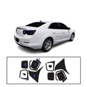 Fits Chevrolet Malibu 2013-2015 Full Headlight Taillight Precut Smoked PPF Tint Kit Film Overlay  - Bogar Tech Designs