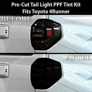 Fits Toyota 4Runner 2025-2026 Full Headlight Taillight Precut Smoked PPF Tint Kit Film Overlay  - Bogar Tech Designs