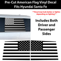 Fits Hyundai Santa Fe 2024-2026 Quarter Window American Flag Vinyl Decal Stickers - Bogar Tech Designs