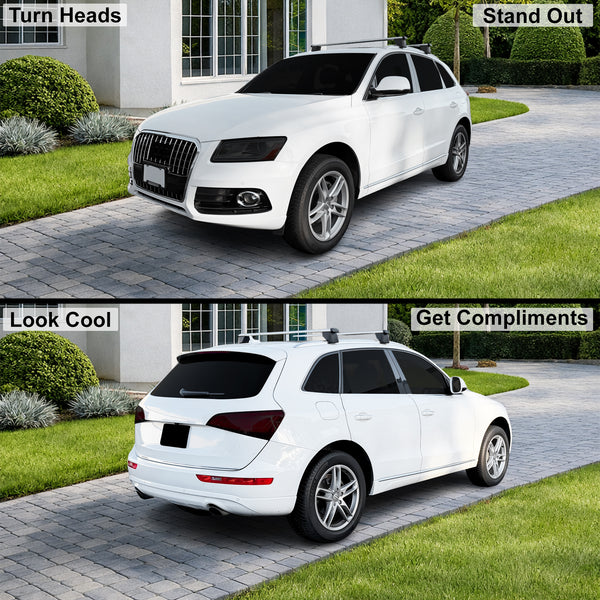 Fits Audi Q5 2013-2017 Full Headlight Taillight Precut Smoked PPF Tint Kit Film Overlay  - Bogar Tech Designs