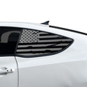 Fits Hyundai Genesis Coupe 2010-2016 Quarter Window American Flag Vinyl Decal Stickers - Bogar Tech Designs