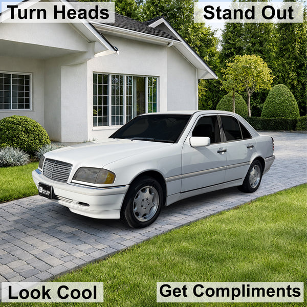 Fits Mercedes-Benz C280 1994-2000 Full Headlight Taillight Precut Smoked PPF Tint Kit Film Overlay  - Bogar Tech Designs