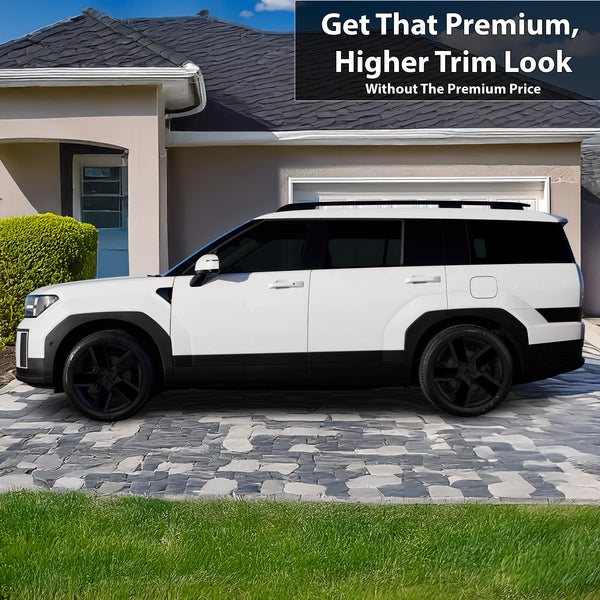 Fits Hyundai Santa Fe 2024-2027 Vinyl Chrome Delete Grille Blackout Decal Stickers Overlay Film - Bogar Tech Designs