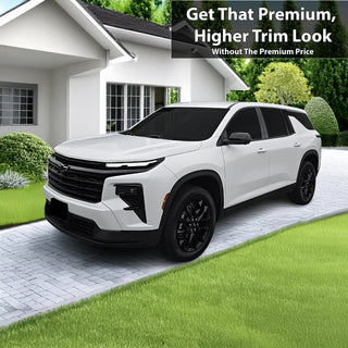 Fits Chevrolet Traverse 2024-2026 Vinyl Chrome Delete Grille Blackout Decal Stickers Overlay Film - Bogar Tech Designs