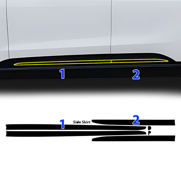 Fits Cadillac Escalade IQ 2025-2026 Vinyl Chrome Delete Grille Blackout Decal Stickers Overlay Film - Bogar Tech Designs