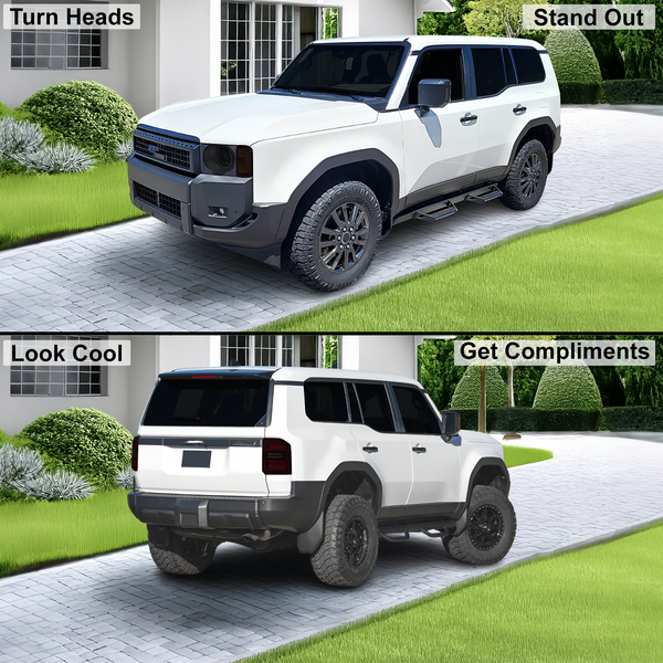 Fits Toyota Land Cruiser 2024-2026 Full Headlight Taillight Precut Smoked PPF Tint Kit Film Overlay  - Bogar Tech Designs