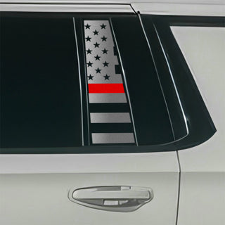 Fits GMC Yukon XL 2025-2026 Quarter Window American Flag Vinyl Decal Stickers - Bogar Tech Designs
