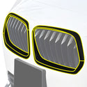Fits BMW X2 2018-2023 Vinyl Chrome Delete Grille Blackout Decal Stickers Overlay Film - Bogar Tech Designs