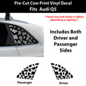Fits Audi Q5 2009-2017 Animal Leopard Cheetah Cow Window Vinyl Decal Stickers - Bogar Tech Designs