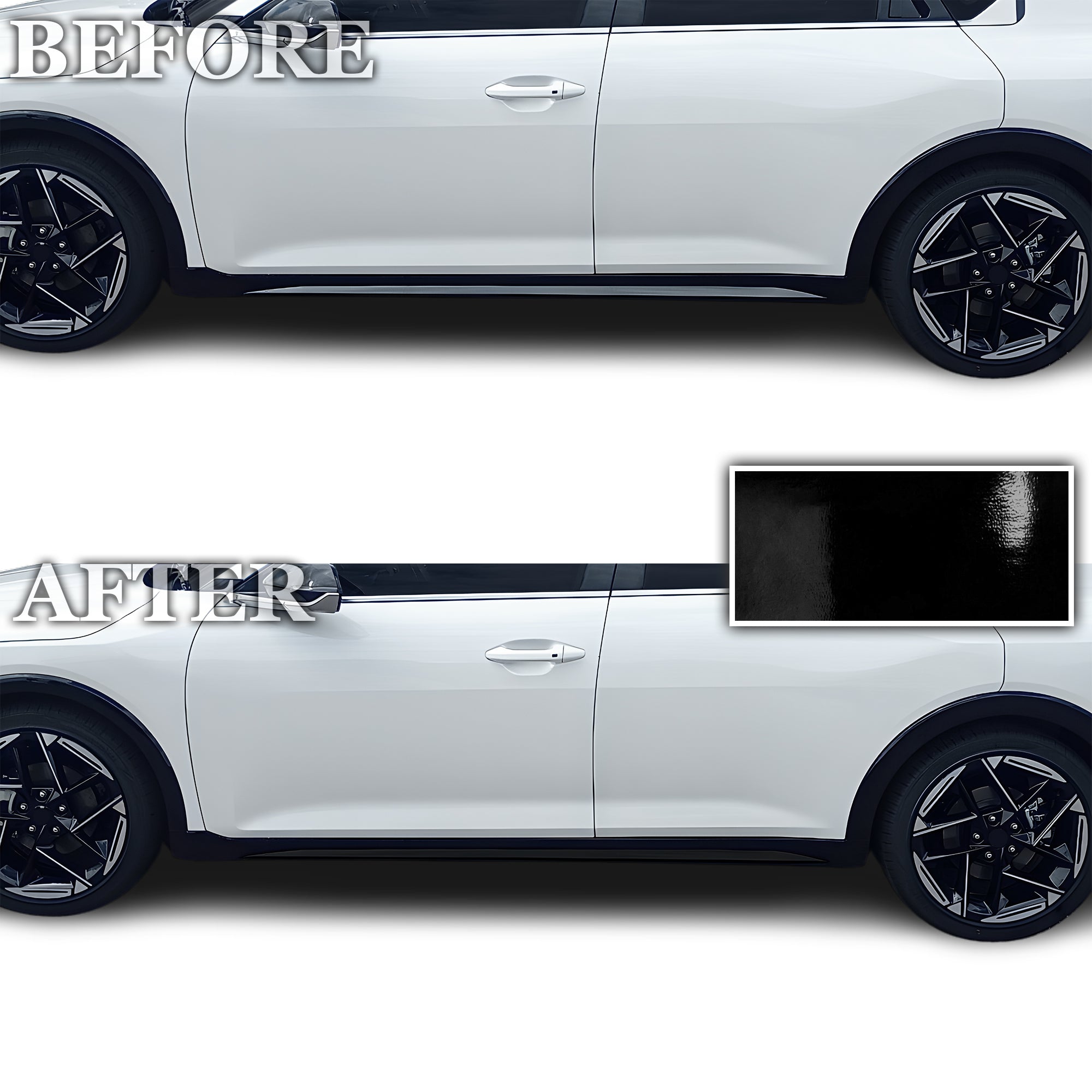 Fits Kia K4 GT-Line 2024-2026 Vinyl Chrome Delete Grille Blackout Decal Stickers Overlay Film - Bogar Tech Designs