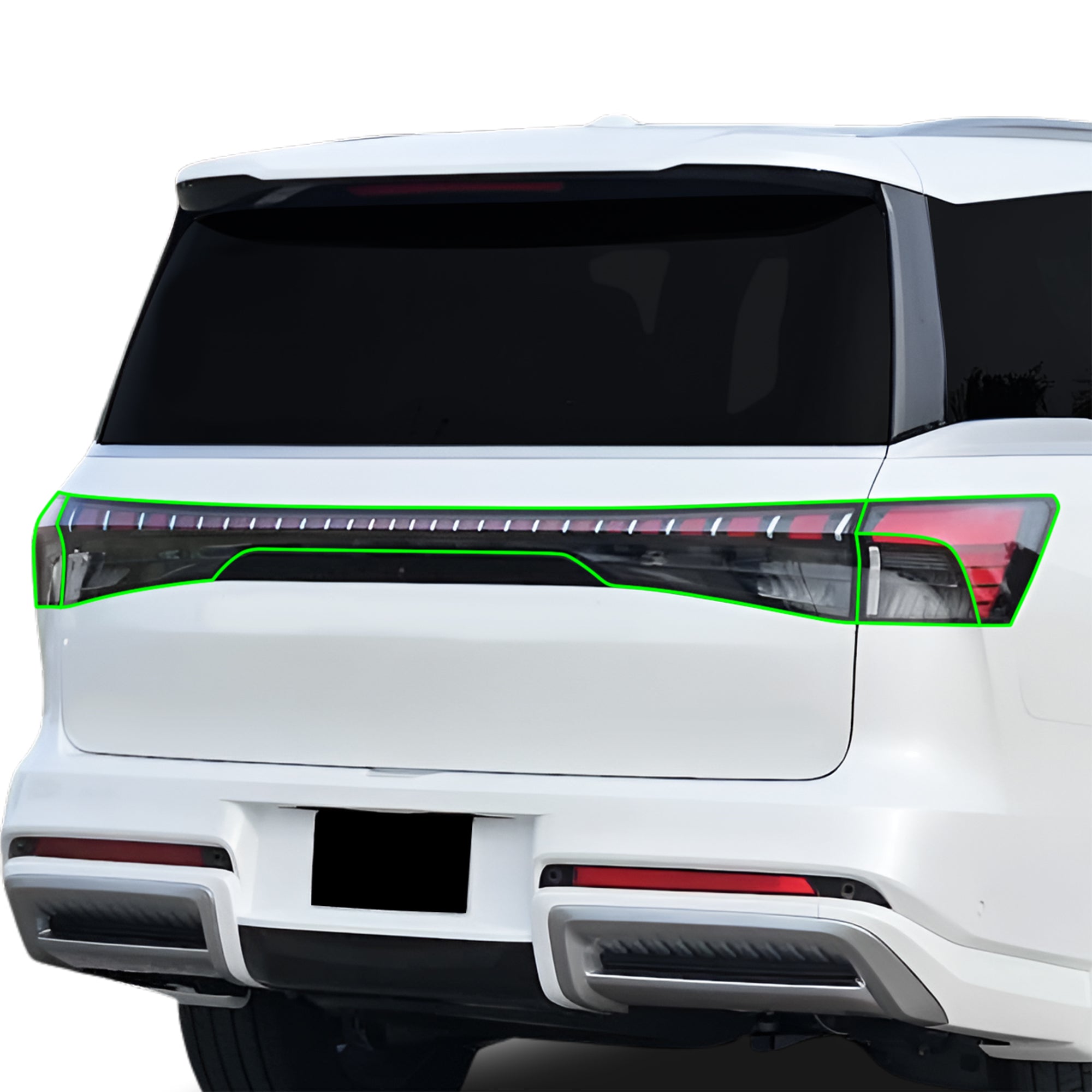 Fits Infiniti QX80 2025-2027 Full Headlight Taillight Precut Smoked PPF Tint Kit Film Overlay  - Bogar Tech Designs