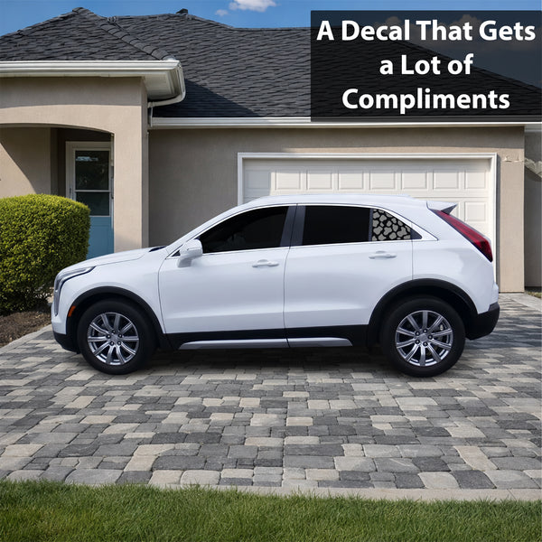 Fits Cadillac XT4 2019-2023 Animal Leopard Cheetah Cow Window Vinyl Decal Stickers - Bogar Tech Designs