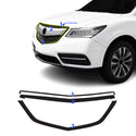 Fits Acura MDX 2014-2016 Vinyl Chrome Delete Grille Blackout Decal Stickers Overlay Film - Bogar Tech Designs