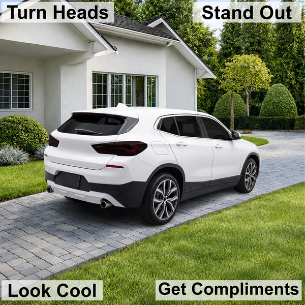 Fits BMW X2 2018-2023 Full Headlight Taillight Precut Smoked PPF Tint Kit Film Overlay  - Bogar Tech Designs