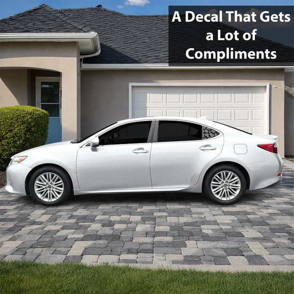 Fits Lexus ES 2013-2018 Animal Leopard Cheetah Cow Window Vinyl Decal Stickers - Bogar Tech Designs