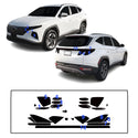 Fits Hyundai Tucson 2025-2026 Full Headlight Taillight Precut Smoked PPF Tint Kit Film Overlay  - Bogar Tech Designs