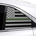 Fits Cadillac XT4 2019-2023 Quarter Window American Flag Vinyl Decal Stickers - Bogar Tech Designs