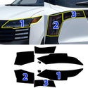 Fits Nissan Kicks 2025-2026 Full Headlight Taillight Precut Smoked PPF Tint Kit Film Overlay