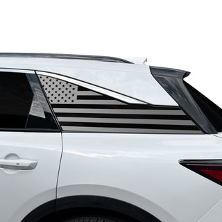 Fits Acura ZDX 2024-2026 Quarter Window American Flag Vinyl Decal Stickers - Bogar Tech Designs