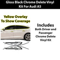 Fits Audi A5 Sportback 2018-2024 Vinyl Chrome Delete Grille Blackout Decal Stickers Overlay Film - Bogar Tech Designs