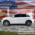 Fits Audi Q5 2009-2017 Quarter Window American Flag Vinyl Decal Stickers - Bogar Tech Designs