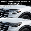 Fits Ford Explorer 2025-2026 Full Headlight Taillight Precut Smoked PPF Tint Kit Film Overlay  - Bogar Tech Designs