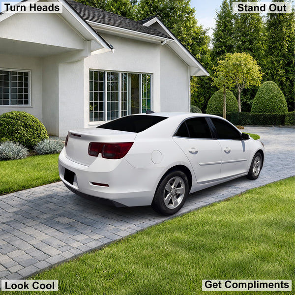 Fits Chevrolet Malibu 2013-2015 Full Headlight Taillight Precut Smoked PPF Tint Kit Film Overlay  - Bogar Tech Designs