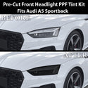 Fits Audi A5 Sportback 2018-2024 Full Headlight Taillight Precut Smoked PPF Tint Kit Film Overlay  - Bogar Tech Designs