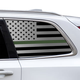 Fits Volvo XC90 2020-2025 Quarter Window American Flag Vinyl Decal Stickers - Bogar Tech Designs