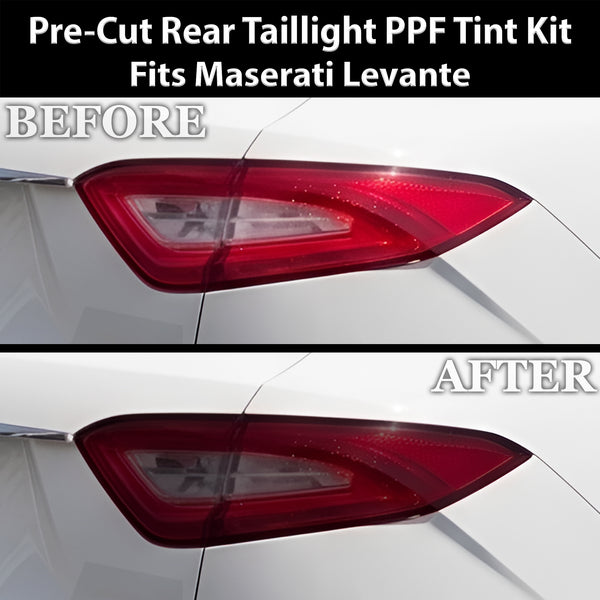 Fits Maserati Levante 2017-2020 Full Headlight Taillight Precut Smoked PPF Tint Kit Film Overlay  - Bogar Tech Designs