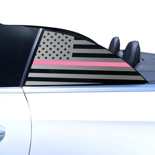 Fits Mercedes-Benz CLE Convertible 2024-2026 Quarter Window American Flag Vinyl Decal Stickers - Bogar Tech Designs