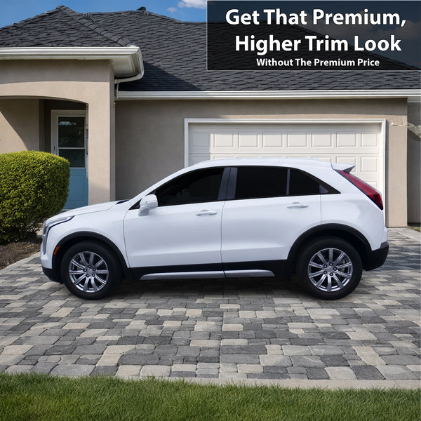 Fits Cadillac XT4 2019-2023 Vinyl Chrome Delete Grille Blackout Decal Stickers Overlay Film - Bogar Tech Designs