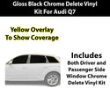 Fits Audi Q7 2020-2024 Vinyl Chrome Delete Grille Blackout Decal Stickers Overlay Film - Bogar Tech Designs