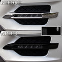 Fits Mercedes-Benz GLK 2013-2015 Vinyl Chrome Delete Grille Blackout Decal Stickers Overlay Film - Bogar Tech Designs