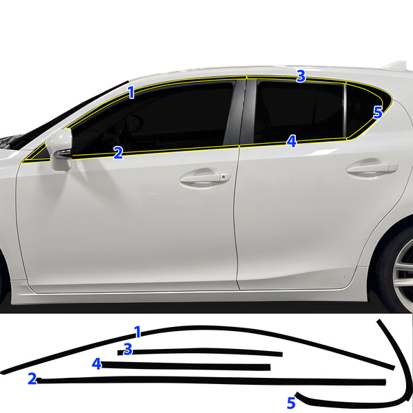Fits Lexus CT200 2014-2018 Vinyl Chrome Delete Grille Blackout Decal Stickers Overlay Film - Bogar Tech Designs