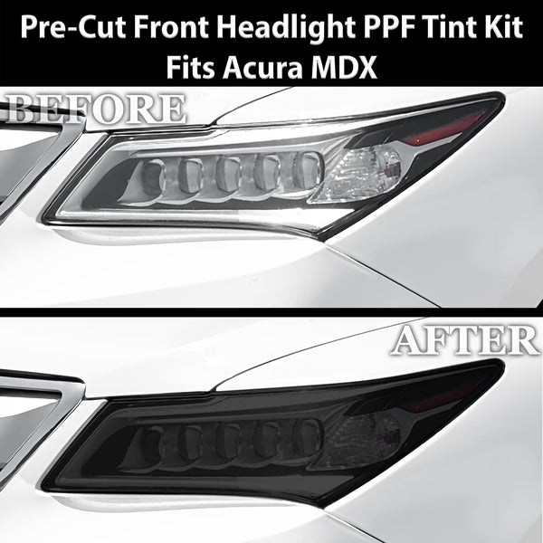 Fits Acura MDX 2014-2016 Full Headlight Taillight Precut Smoked PPF Tint Kit Film Overlay  - Bogar Tech Designs