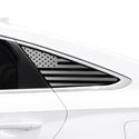 Fits Hyundai Sonata 2015-2017 Quarter Window American Flag Vinyl Decal Stickers - Bogar Tech Designs