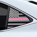 Fits Lexus IS 2017-2020 Quarter Window American Flag Vinyl Decal Stickers - Bogar Tech Designs