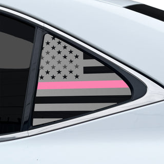 Fits Lexus IS 2017-2020 Quarter Window American Flag Vinyl Decal Stickers - Bogar Tech Designs