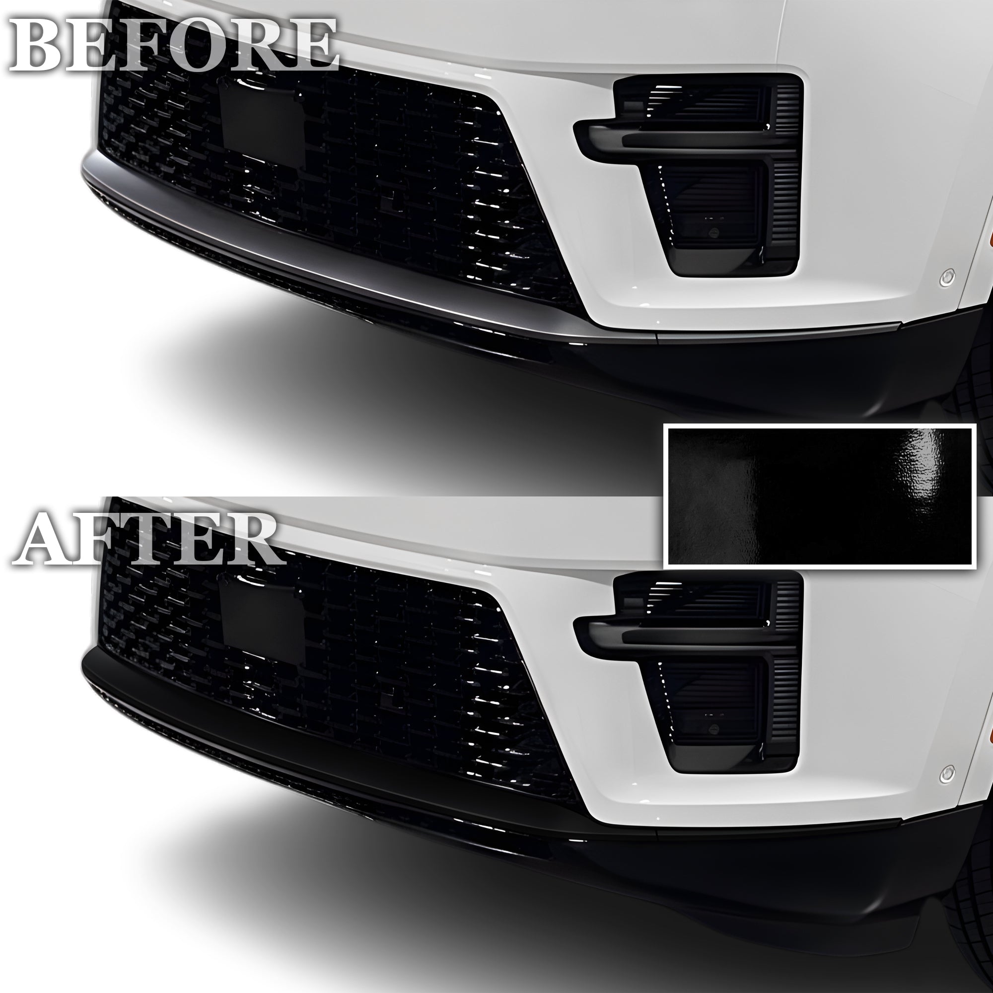 Fits Jeep Grand Wagoneer L 2026-2027 Vinyl Chrome Delete Grille Blackout Decal Stickers Overlay Film - Bogar Tech Designs
