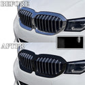 Fits BMW 3 Series 2019-2022 Vinyl Chrome Delete Grille Blackout Decal Stickers Overlay Film - Bogar Tech Designs